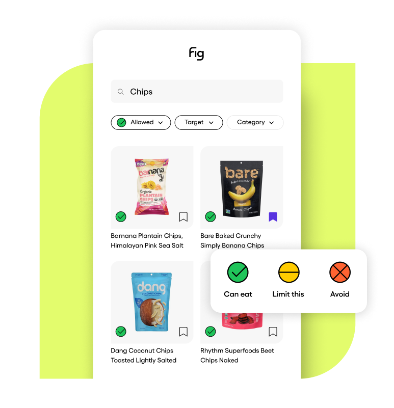 A screenshot of the Fig app showing products that work for someone